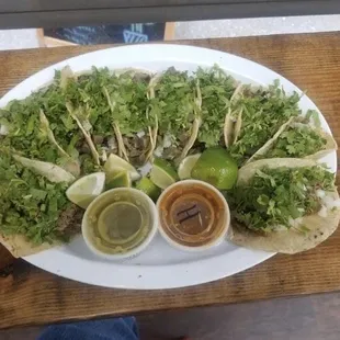 10 steak tacos
