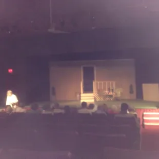 a woman on stage