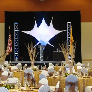 Audio Visual services capable of dressing up the staging area
