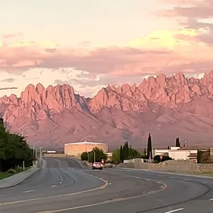The best time to view the Organ Mountains is during sunset.