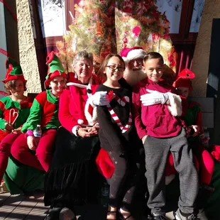 Santa and the Mrs. with their little helpers!