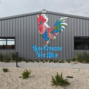 the front of the building