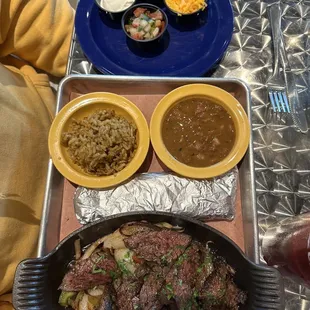 Steak fajitas