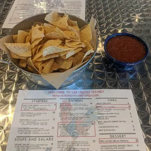 Complimentary chips &amp; salsa