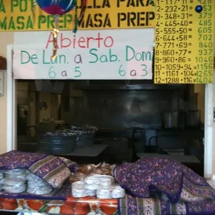 a sign in a mexican restaurant