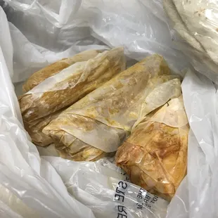 a bag of bread