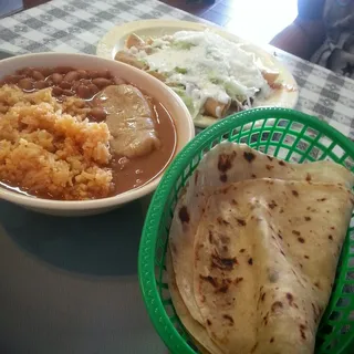 Rice & Beans & Tamale