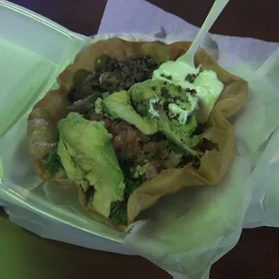 Oh my goodness look at the salad