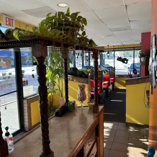 The restaurant entrance.
