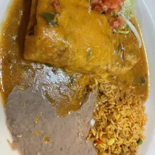 Shredded beef chimichanga