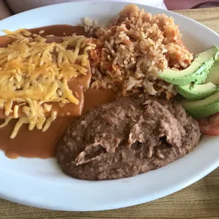 Enchilada plate...