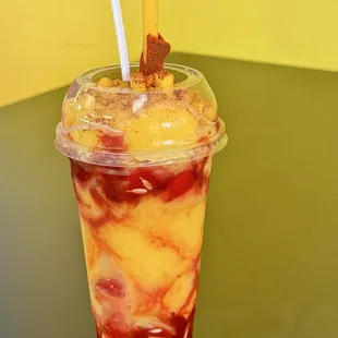 Mangonada with fruits