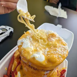 Ramen with elote and Takis