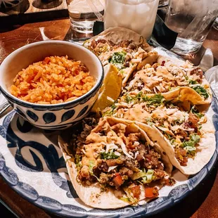 Tacos and rice