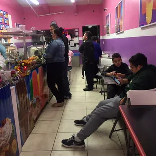 Waiting on our tostilocos