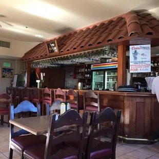 Nice bar area, join them for a bite and a beer never too crowded.  Food is exceptional and authentic!