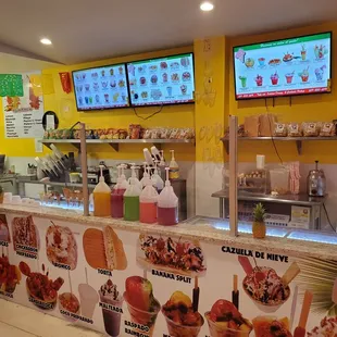 the menu of a fast food restaurant