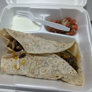 Steak burrito