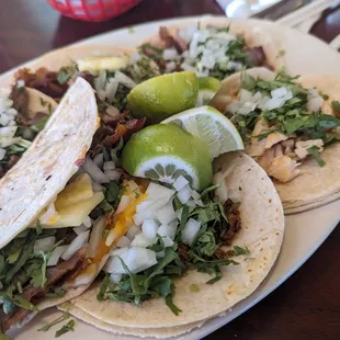 We ordered one of each taco that they offered. This is the first round