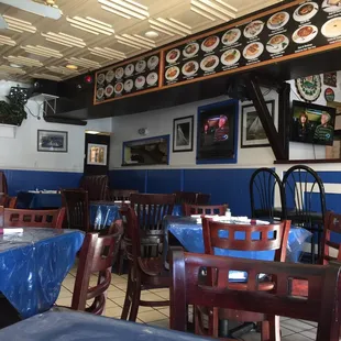 the interior of the restaurant