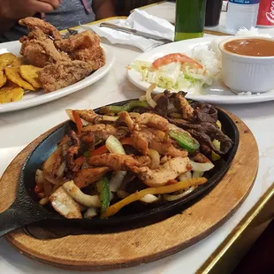 a plate of food on a table