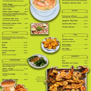 New and updated menu