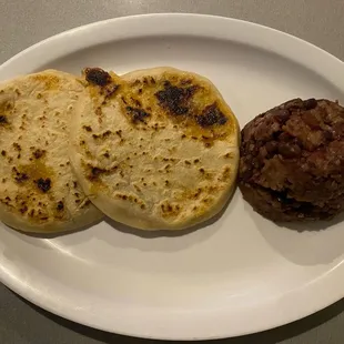 Revuelta Pupusas with casamiento - SOOO good!