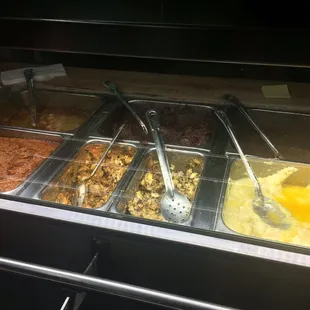 a variety of food items