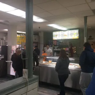 customers at the counter