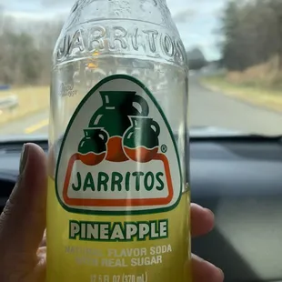 a bottle of pineapple