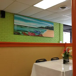Inside if restaurant is very clean and nicely decorated,
