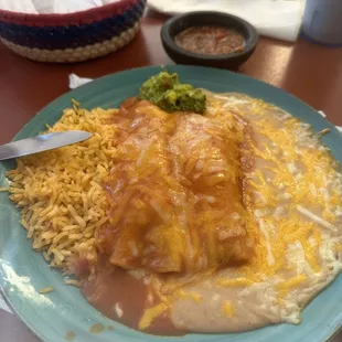 Enchiladas de beef