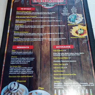 Menu front