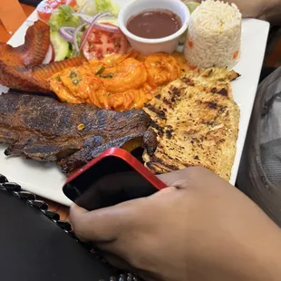 a plate of food