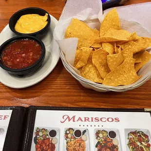 Complementary chips and salsa!
