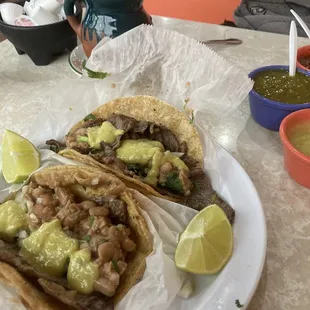 Tacos de cesina con frijoles!!! BOOOOMB!!!