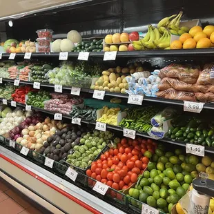 a variety of fruits and vegetables