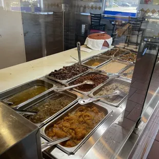 a variety of food items