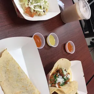 two plates of food