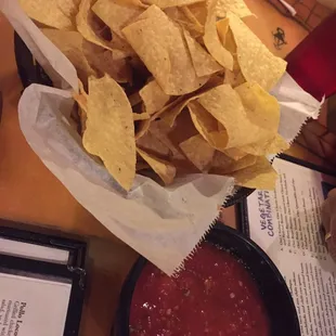 fresh chips and homemade yummy salsa!! Complimentary!!!