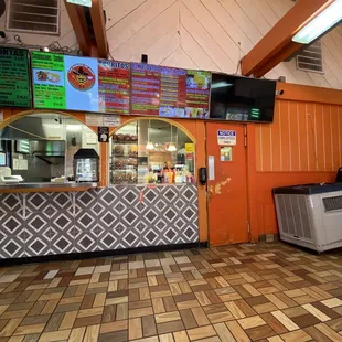 the inside of a restaurant