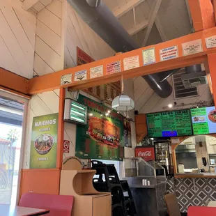 the inside of a restaurant