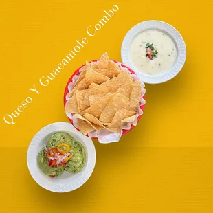 Guac and queso combo