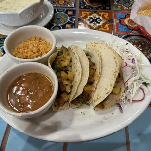 Al Pastor. Tasty! Sides were good too!