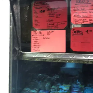a vending machine full of food