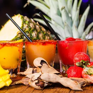 4 MARGARITA FLAVORS IN     ONE FLIGHT