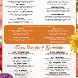 New menu