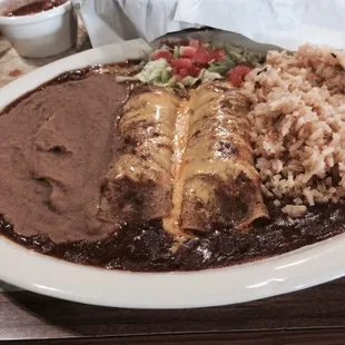 Beef enchiladas, medium size