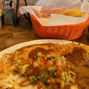 Combo plate what's left of it.