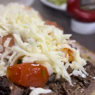 Our famous Akaushi  Fajitas  on a Pedrito plate combo